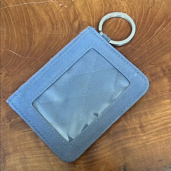 Vera Bradley Handbags - Vera Bradley Campus Double ID Wallet Quilted Keychain in Carbon Gray